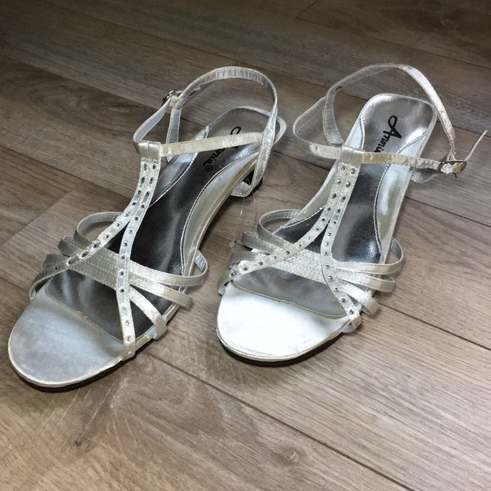 ANNIE Dress Silver Sandals